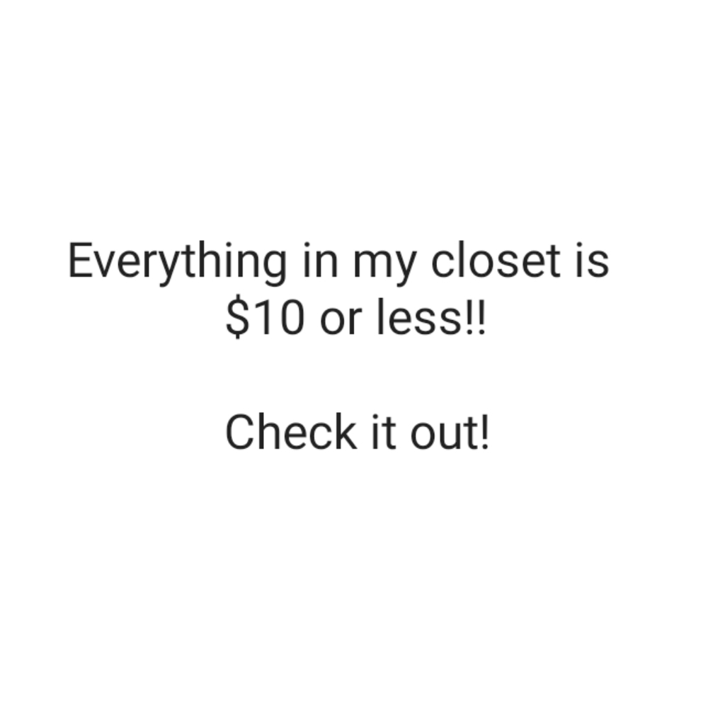 Everything is only $10